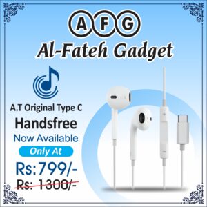 AT Original Type C Handsfree with Mic – High-Quality USB-C Wired Earphones