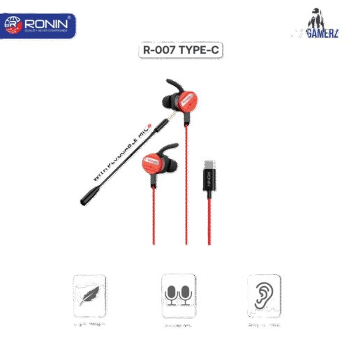 Ronin R-007 Gaming Handsfree with detachable mic and USB-C/3.5mm support