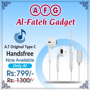 AT Original Type C Handsfree with Mic – High-Quality USB-C Wired Earphones