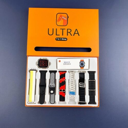 Ultra 2 7-in-1 Smartwatch with Bluetooth Calling, Fitness Tracking, and HD Display – Compatible with Android & iPhone