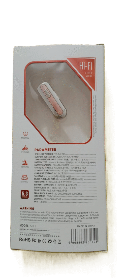 M11 Wireless Mani Headset - Image 2