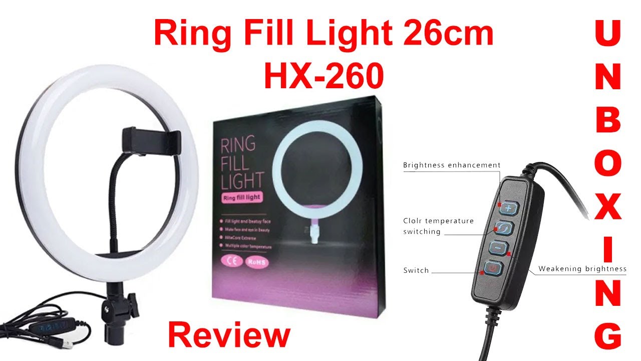 26CM Ring Light with Tripod Stand for TikTok and YouTube Videos